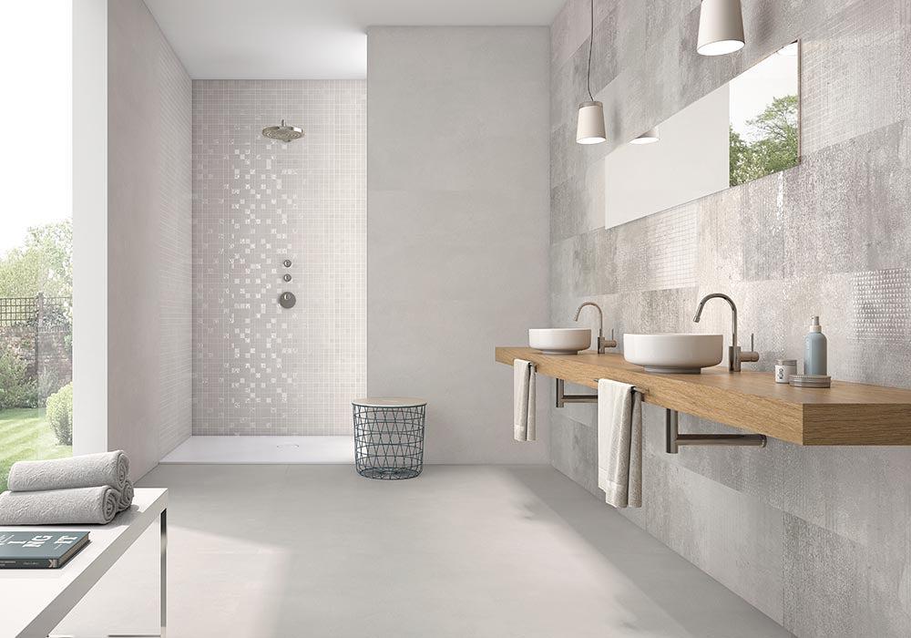 porcelain textured grey tile