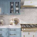 Geometric Pattern white ceramic tile 