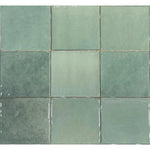 Corwin Jade Gloss Ceramic Square Tile 4"x4" | Tile Club