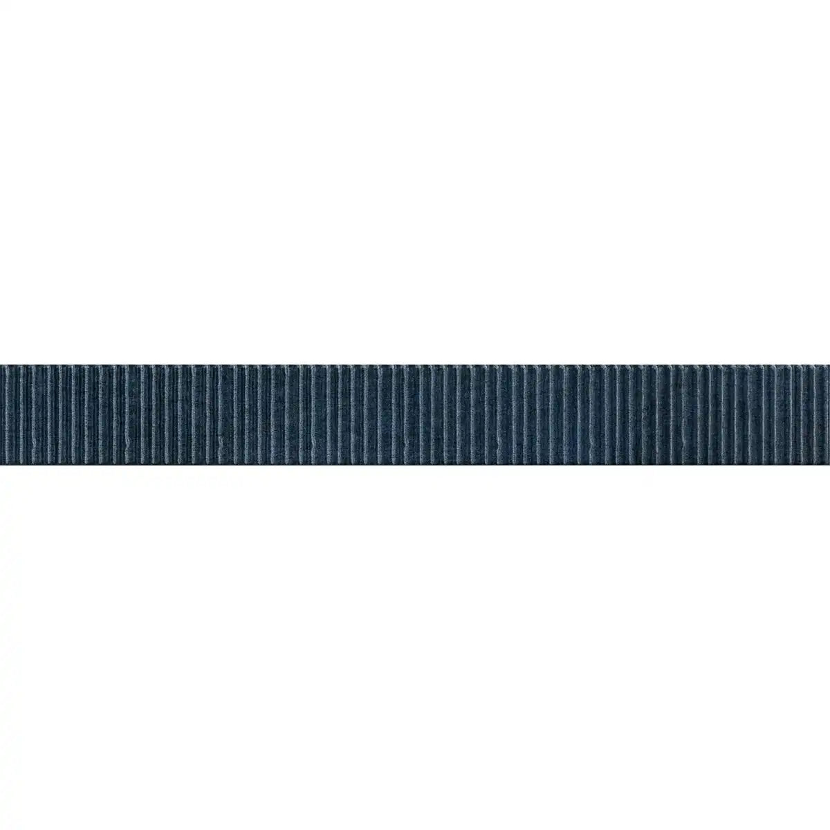 Malden Ridged Naval Gloss Ceramic Tile 2"x17" | Tile Club