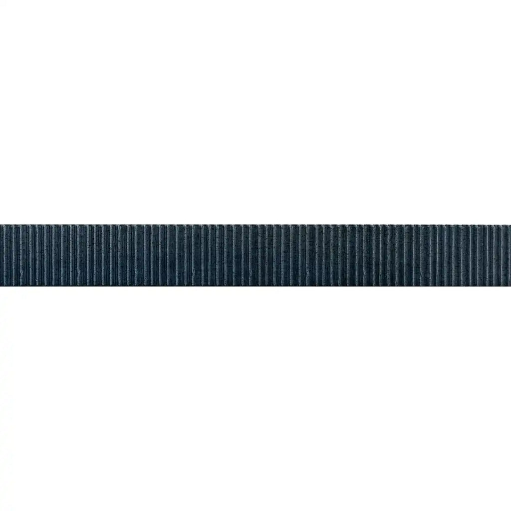 Malden Ridged Naval Gloss Ceramic Tile 2"x17" | Tile Club