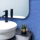 Deep Cobalt Blue Squares Glass Pool Tile | Tile Club