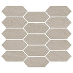 Denali Beige Concrete Look Ceramic Mosaic Tile | Tile Club