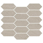 Denali Beige Concrete Look Ceramic Mosaic Tile Sample | Tile Club
