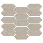 Denali Beige Concrete Look Ceramic Mosaic Tile | Tile Club