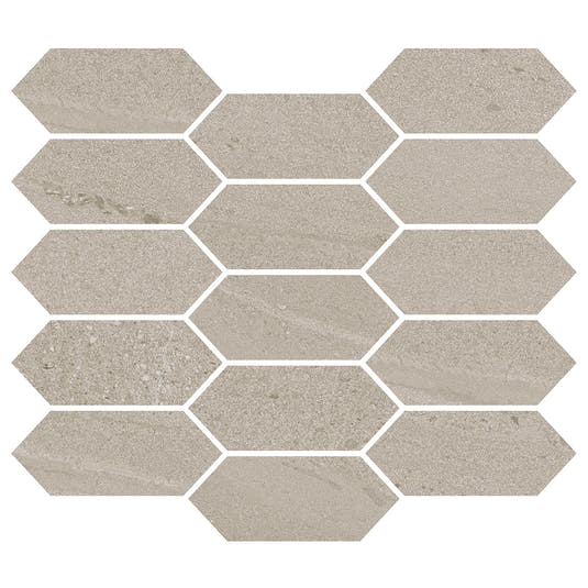 Denali Beige Concrete Look Ceramic Mosaic Tile | Tile Club