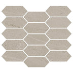 Denali Beige Concrete Look Ceramic Mosaic Tile | Tile Club