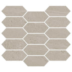 Denali Beige Concrete Look Ceramic Mosaic Tile | Tile Club