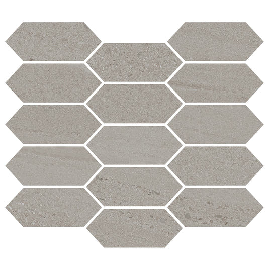 Denali Gray Concrete Look Ceramic Mosaic Tile | Tile Club