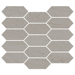 Denali Gray Concrete Look Ceramic Mosaic Tile | Tile Club