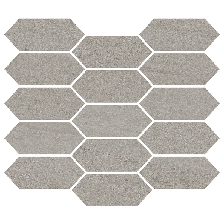 Denali Gray Concrete Look Ceramic Mosaic Tile | Tile Club