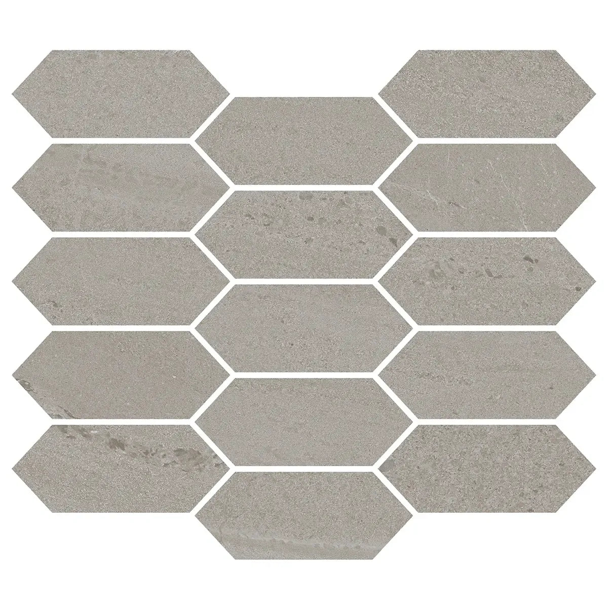 Denali Gray Concrete Look Ceramic Mosaic Tile | Tile Club