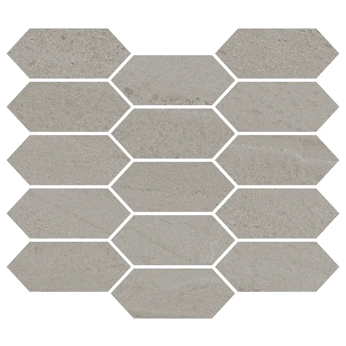 Denali Gray Concrete Look Ceramic Mosaic Tile | Tile Club