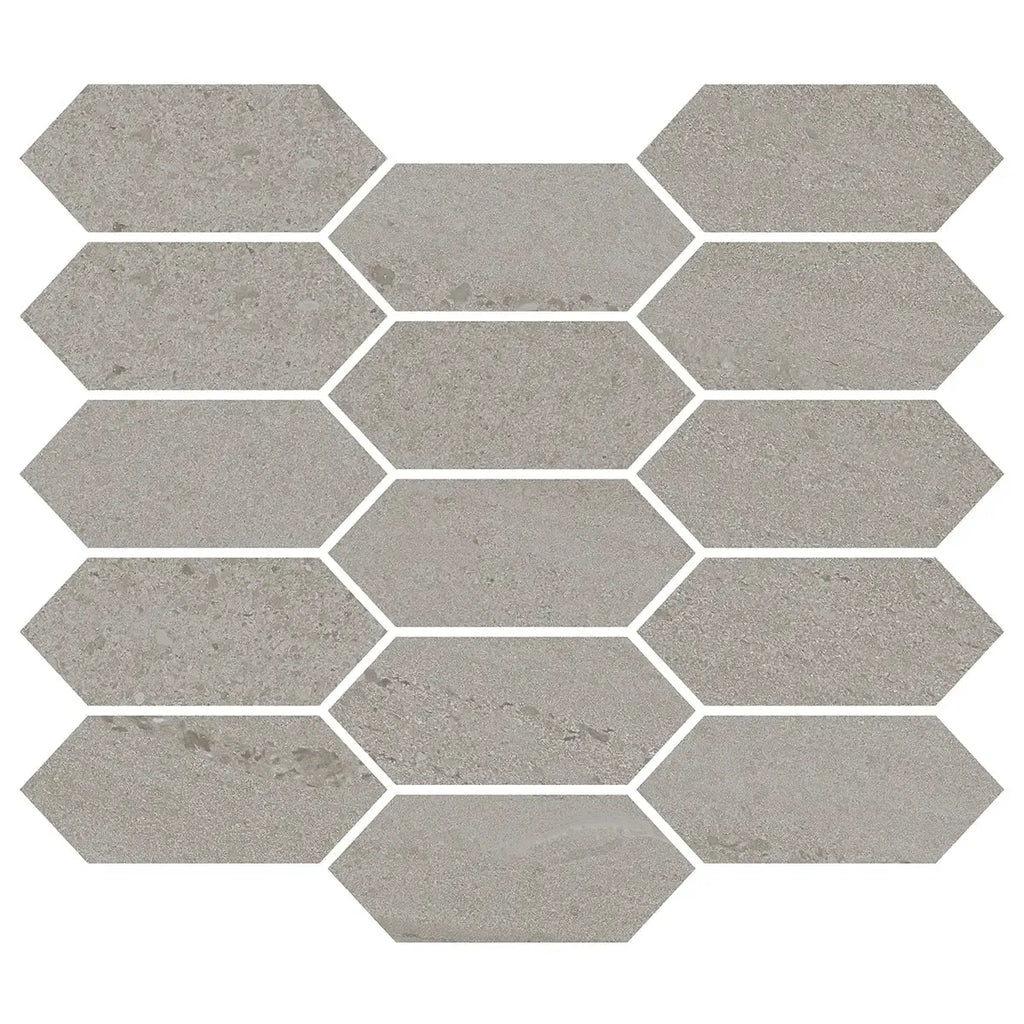 Denali Gray Concrete Look Ceramic Mosaic Tile | Tile Club