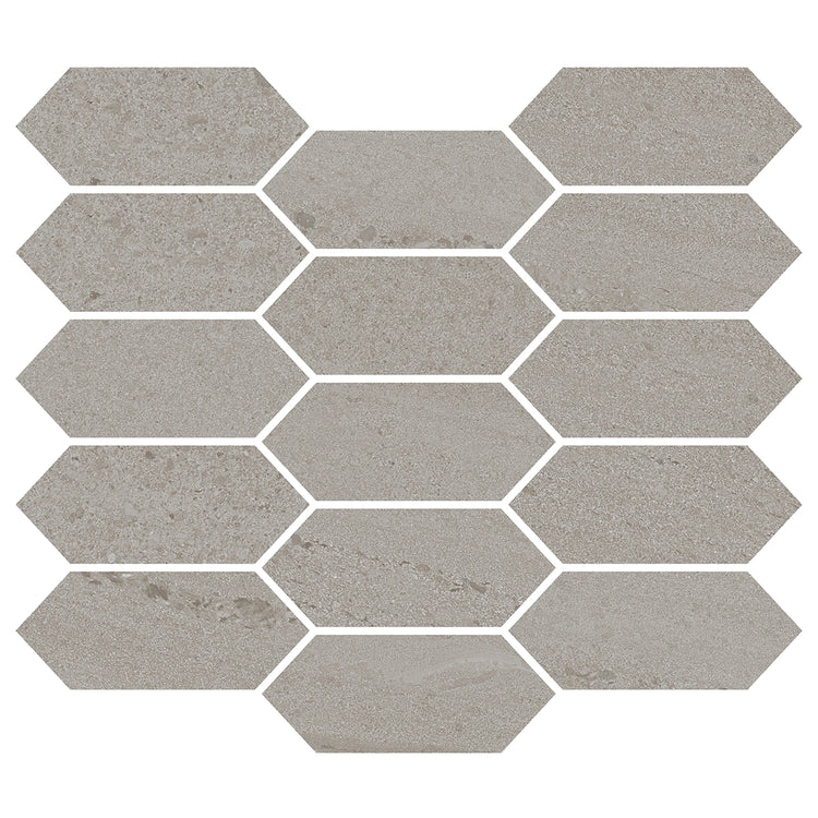 Denali Gray Concrete Look Ceramic Mosaic Tile | Tile Club