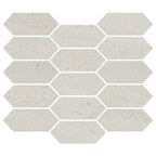 Denali Off-White Concrete Look Ceramic Mosaic Tile | Tile Club