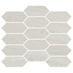 Denali Off-White Concrete Look Ceramic Mosaic Tile | Tile Club