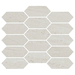 Denali Off-White Concrete Look Ceramic Mosaic Tile | Tile Club