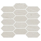 Denali Off-White Concrete Look Ceramic Mosaic Tile | Tile Club