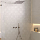 Denali Off-White Concrete Look Ceramic Mosaic Tile | Tile Club