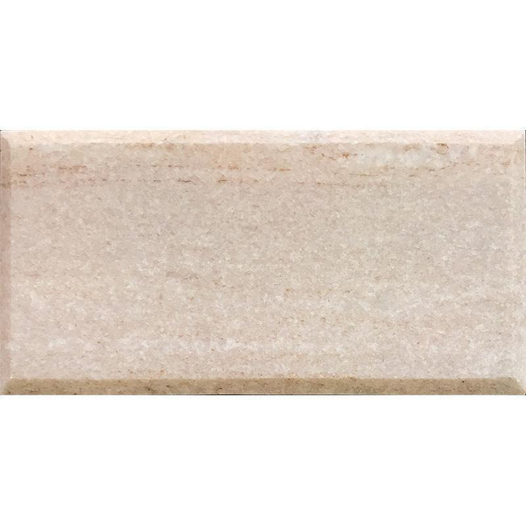 Tile Club | Desert Sand 3X6 Beveled Marble Wall & Floor Tile