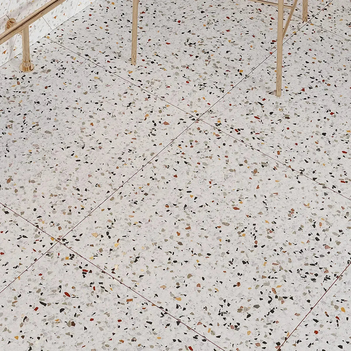 Desert Sand Terrazzo Square Porcelain Tile | Tile Club