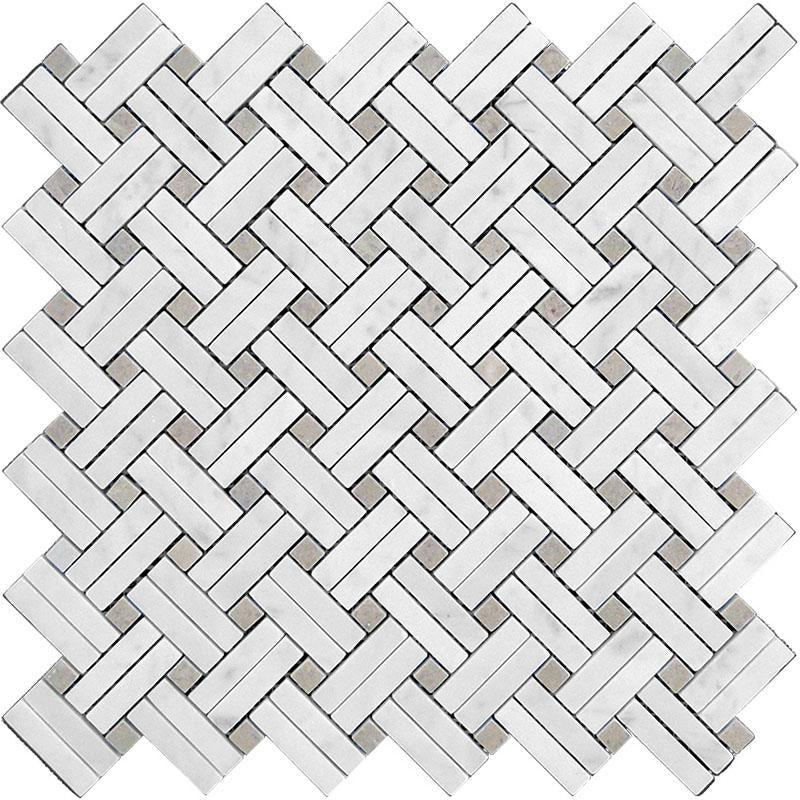 diagonal marble mosaic tile