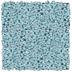 blue glass pebble tile