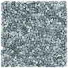 Diamond Grey Glass Pebble Mosaic Tile