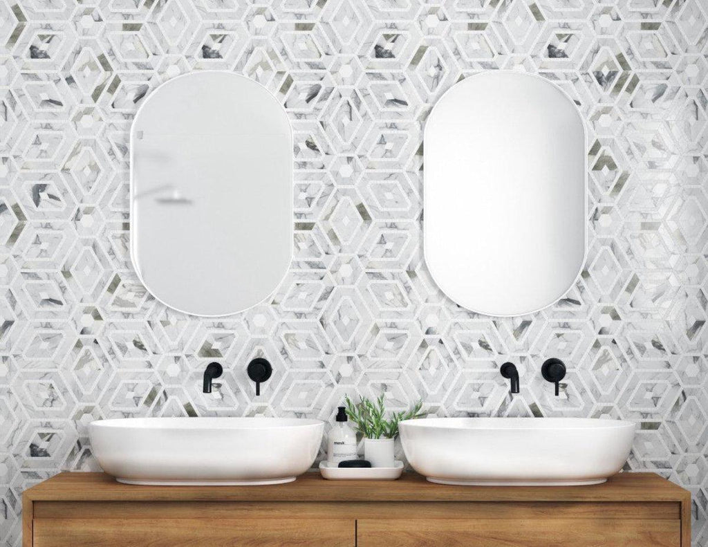 Thassos marble tile for kithen