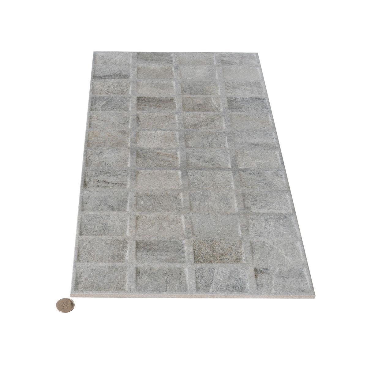 Dover Gris Deco Porcelain Tile | Tile Club