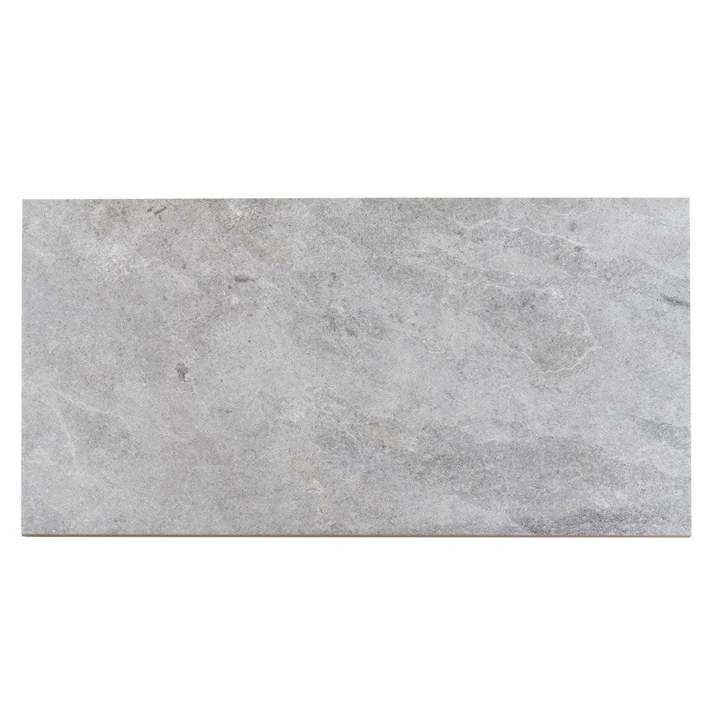 Dover Gris Stone Look Gray Porcelain Tile Sample