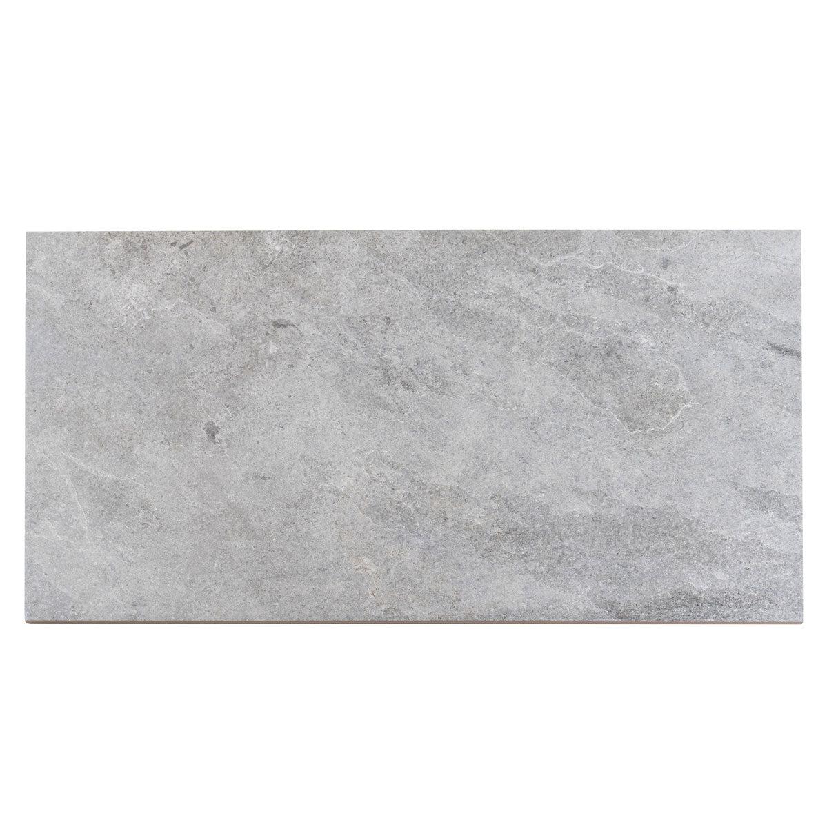 Dover Gris Stone Look Gray Porcelain Tile Sample