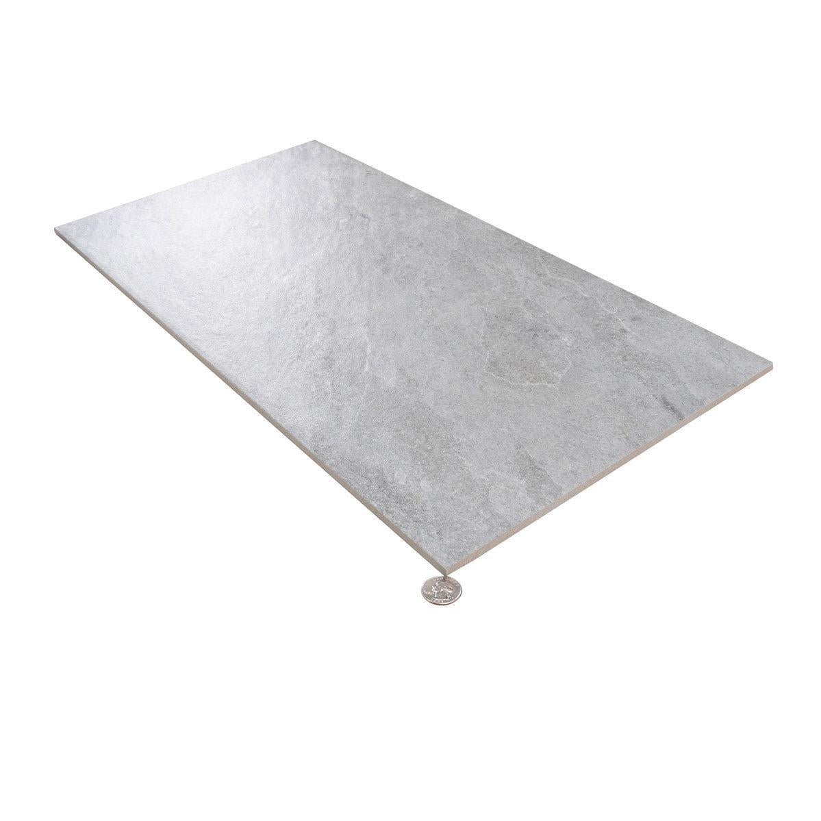 Dover Gris Stone Look Gray Porcelain Tile