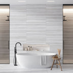 Dunescape Deco Gray 12x36 Large Format Ceramic Tile | Tile Club