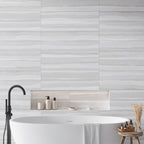 Dunescape Deco Gray 12x36 Large Format Ceramic Tile | Tile Club
