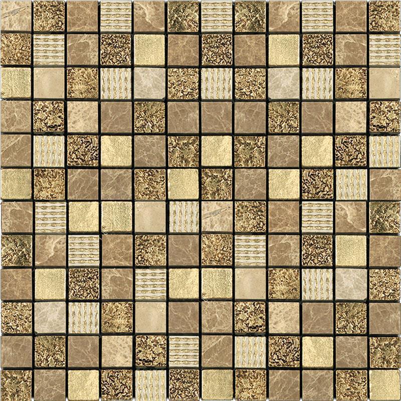 Eclectic Light Gold Square Mosaic Tile | Tile Club