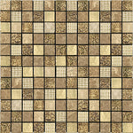 Eclectic Light Gold Square Mosaic Tile | Tile Club 