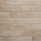 Larkin Beige Gloss Ceramic Subway Tile 2"x8" | Tile Club