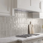 Larkin Shell Gloss Ceramic Subway Tile 2"x8" | Tile Club
