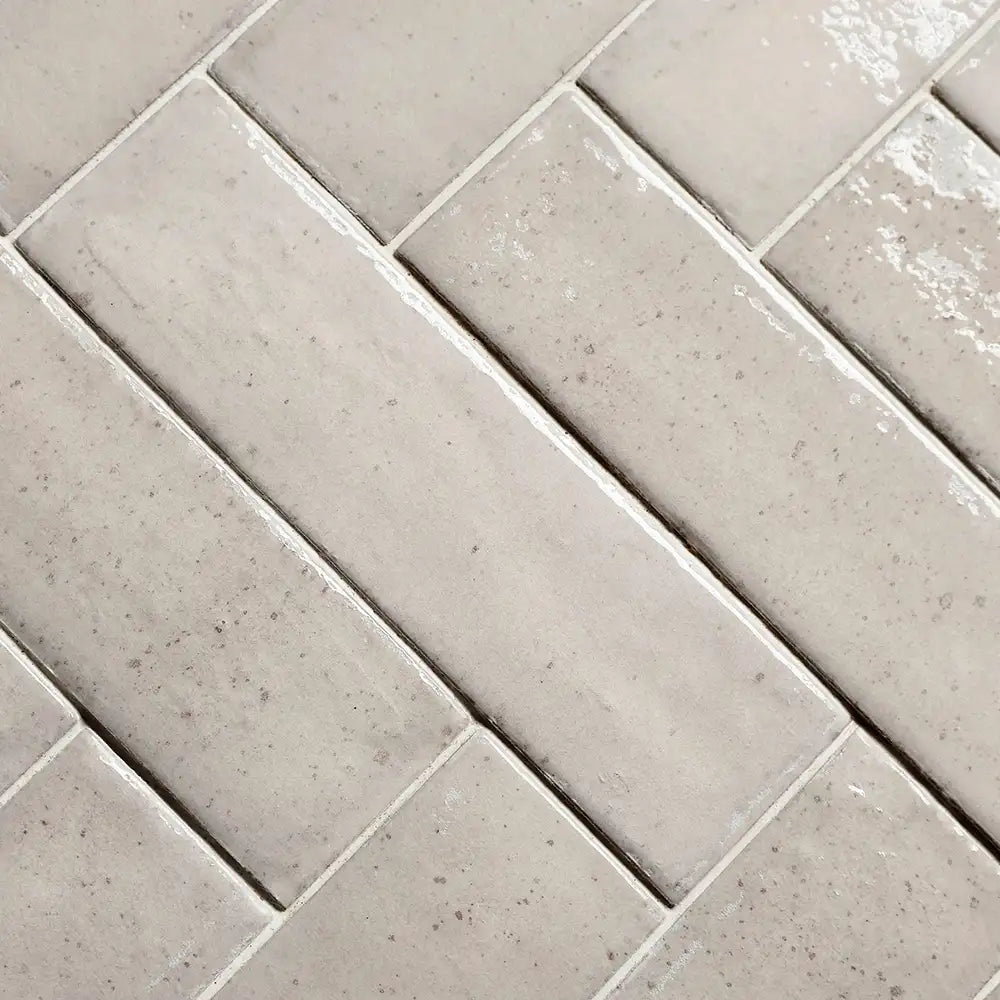 Larkin Shell Gloss Ceramic Subway Tile 2"x8" | Tile Club