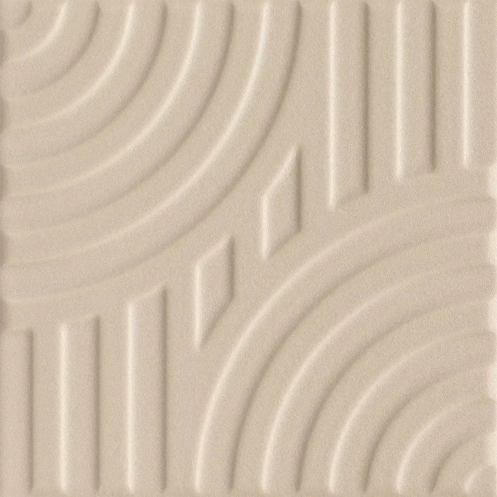 Paxton Arch Marfim Matte Ceramic Tile 6"x6" | Tile Club