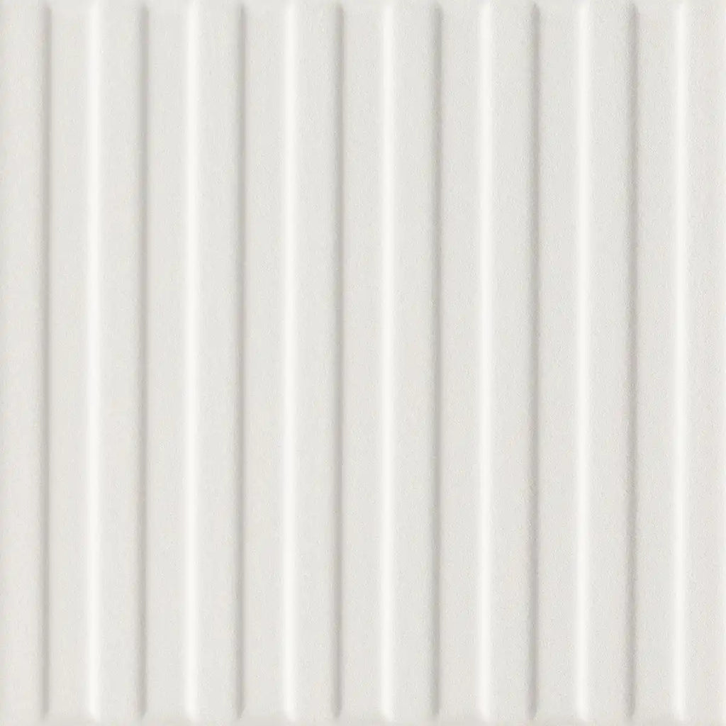 Paxton Line Off White Matte Ceramic Tile 6"x6" | Tile Club