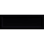 Belmore Black Glossy Beveled Ceramic Subway Tile 4" x 12" | Tile Club