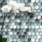 Emerald Hexagon Glass Mosaic Tile | Tile Club