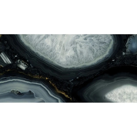 Emporio Agate Geode Blue 24x48 Porcelain Large-Format Tile | Tile Club