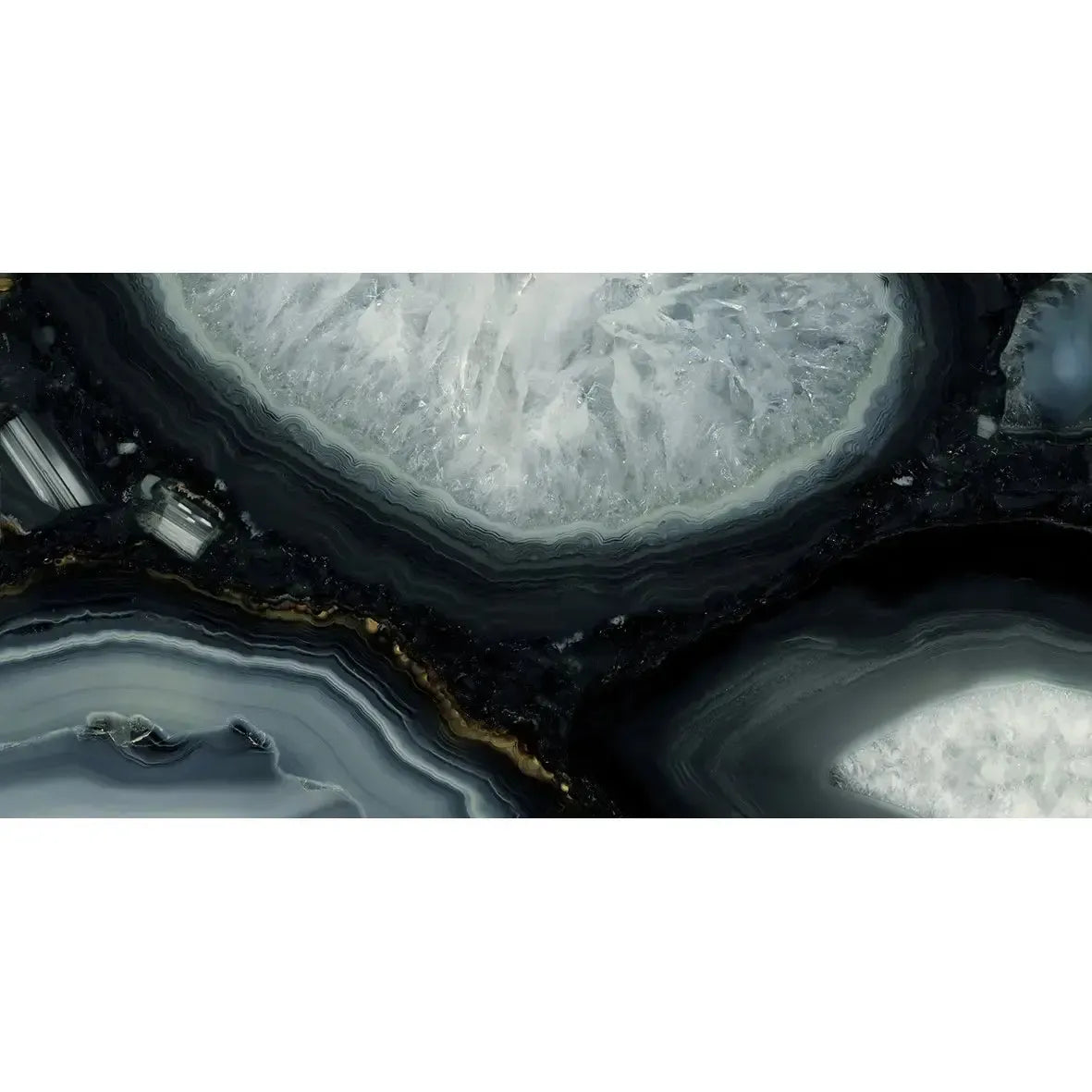 Emporio Agate Geode Blue 24x48 Porcelain Large-Format Tile | Tile Club