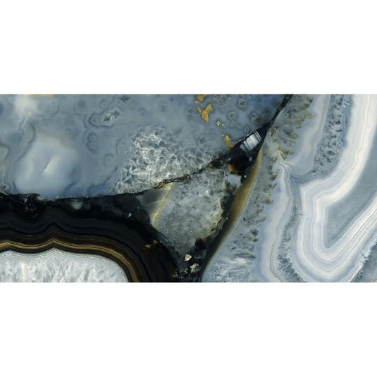 Emporio Agate Geode Blue 24x48 Porcelain Large-Format Tile | Tile Club