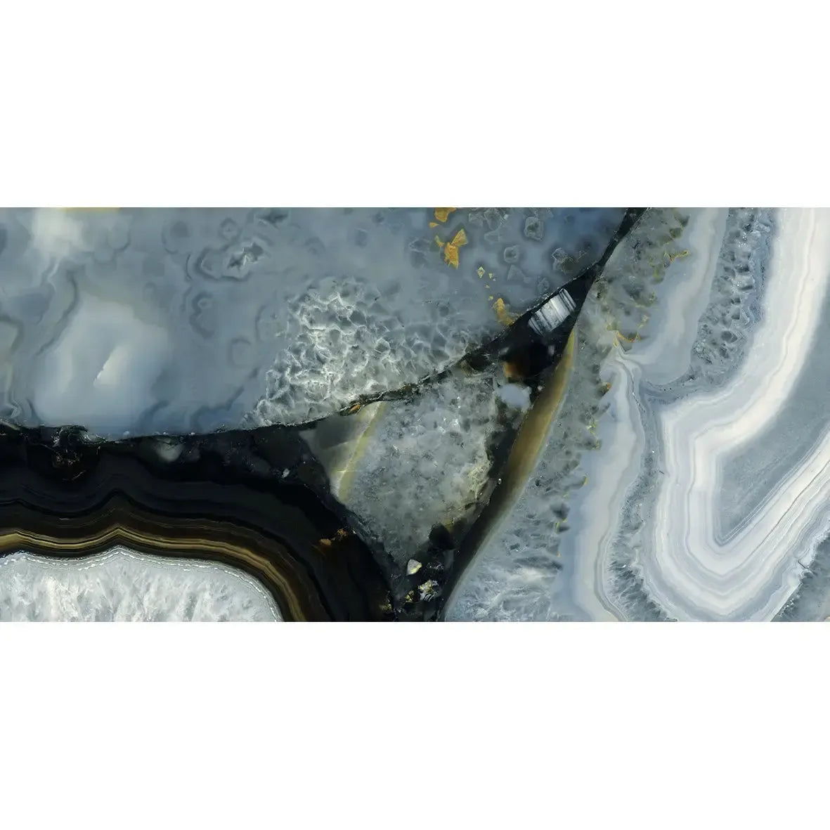 Emporio Agate Geode Blue 24x48 Porcelain Large-Format Tile | Tile Club