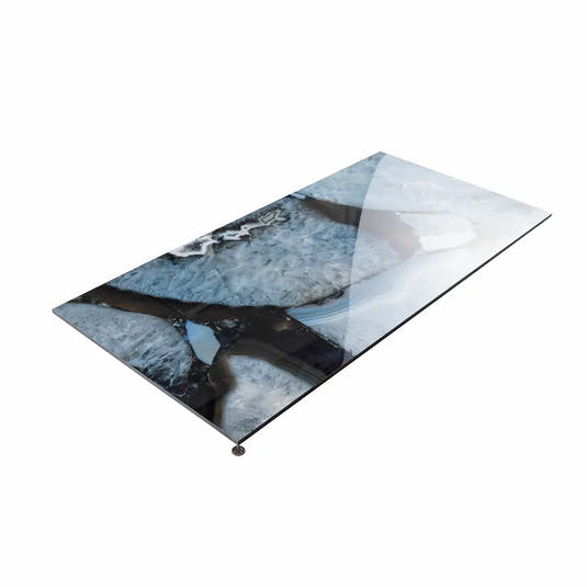 Emporio Agate Geode Blue 24x48 Porcelain Large-Format Tile | Tile Club